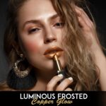 L'Paige Designer Lipstick - Metallic Frosted Copper End, Wealthy Orang... - Image 3