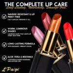 L'Paige Designer Lipstick - Metallic Frosted Copper End, Wealthy Orang... - Image 4