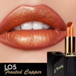 L'Paige Designer Lipstick - Metallic Frosted Copper End, Wealthy Orang... - Image 7