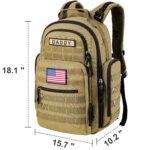 SHARKMOUTH Diaper Bag Backpack for Dad and Mother, Army Molle diaper ... - Image 6