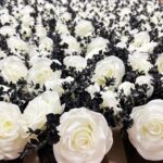 LADADA Synthetic Flowers with Small Ceramic Vases, Roses in Vases Pla... - Image 4