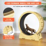 Cat Train Wheel for Indoor Cats, Cat Treadmill Wheel with Detachabl... - Image 3