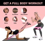 Lengthy and Quick Cloth Resistance Bands with Door Anchor 7 PCS, Non-Sli... - Image 5