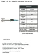 Weller W100PG Weller Farenheit Heavy Obligation Soldering Iron with CT6F7 Ti... - Image 4