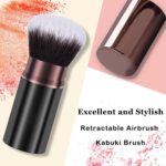 Retractable Make-up Brush,Journey Powder Kabuki Make-up Brush Face Blush ... - Image 4