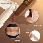 MAEPEOR Contour Highlighter Stick 2 in 1 Easy Pure Glow Cream Bro... - Image 5