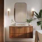 ANDY STAR Oval Mirrors for Lavatory, 20x30 Bronze Lavatory Self-importance Mirr... - Image 5