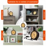 Battery Alarm Clock,Night time Gentle,Classic Hangable Tremendous Silent Non Tick... - Image 5