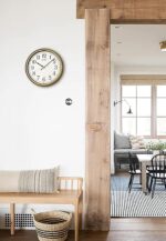 Seiko 11 Inch Oita Wall Clock, Metallic Brown - Image 6