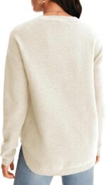 MEROKEETY Girls's Informal Lengthy Sleeve Sweaters 2025 Unfastened Crew Neck Fal... - Image 4