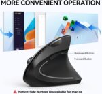 TECKNET Ergonomic Mouse, Wi-fi Bluetooth Vertical Mouse, 4800 DPI O... - Image 4