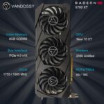 Radeon RX 5700 XT Graphics Card, 8GB GDDR6 256-Bit RDNA Structure 1... - Image 3