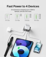 Belkin 112W 4-Port GaN Charger Block, USB-C Energy Supply Tremendous Quick ... - Image 3