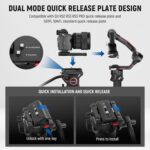 NEEWER 74" Video Tripod with Fluid Head, QR Plate , Aluminum Heavy Dut... - Image 5