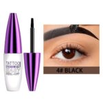 Peel Off Tattoo Forehead Tint Gel - 2pcs Black Eyebrow Package, Waterproof, Tr... - Image 3