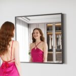 Koonmi Rest room Mirror 30x30 Black Rest room Wall-Mounted Mirrors, Mode... - Image 7