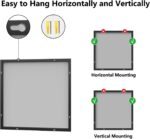 Koonmi Rest room Mirror 30x30 Black Rest room Wall-Mounted Mirrors, Mode... - Image 9