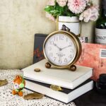 Gold Desk Alarm Clock for Bed room Children Fashionable Mantel Small Desk Clock... - Image 6