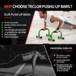 Push Up Bar, Parallettes Bars For L-sit & Dip, Heavy-Obligation No Wobbling ... - Image 5