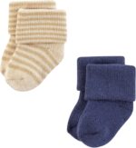 Hudson Child Child Toddler Boy Cotton Wealthy New child and Terry Socks, Blue ... - Image 6