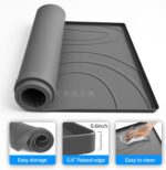 Washing Machine Drain Pan Silicone mat,Giant 53.5" X 26.8" Non-Slip Wa... - Image 4