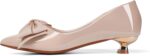 Womens Low Kitten Heels Dressy Sneakers Work Snug Closed Toe Flowe... - Image 4