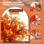 Synthetic Fall Flowers for Open air,36 pcs Fake Open air Crops Reali... - Image 5
