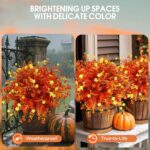 Synthetic Fall Flowers for Open air,36 pcs Fake Open air Crops Reali... - Image 6