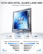 KAMRUI GK3Plus Mini PC, 16GB RAM 512GB M.2 SSD Mini Computer systems,twelfth Ald... - Image 3