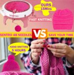 SENTRO Knitting Machine,48 Needles Knitting Machine with Row Counter,S... - Image 4