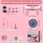 SENTRO Knitting Machine,48 Needles Knitting Machine with Row Counter,S... - Image 8