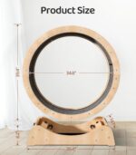 39.4" Wood Cat Operating Wheel - Low Noise Train Wheel for Massive In... - Image 3