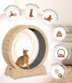 39.4" Wood Cat Operating Wheel - Low Noise Train Wheel for Massive In... - Image 4
