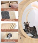 39.4" Wood Cat Operating Wheel - Low Noise Train Wheel for Massive In... - Image 6