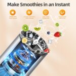 Smoothie Blender, 1300W Private Blender for Smoothies, Shakes and Nut... - Image 3
