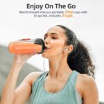 Smoothie Blender, 1300W Private Blender for Smoothies, Shakes and Nut... - Image 5