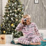 V.&GRIN Women Fleece Pajamas, Mushy Cozy Pullover Sweatshirt Pants Set ... - Image 3