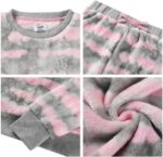 V.&GRIN Women Fleece Pajamas, Mushy Cozy Pullover Sweatshirt Pants Set ... - Image 4