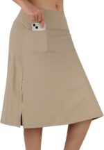 ANIVIVO Ladies's Skorts Knee Size, Modest Lengthy Athletic Sports activities Informal... - Image 3
