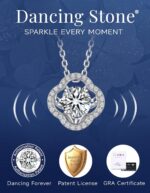 MomentWish Necklace for Ladies, Glowing Present for Her, 1Carat Moissani... - Image 4