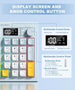 Wi-fi Keyboard Creamy Membrane with Rainbow Backlight,3-Mode Connec... - Image 5