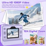 Instantaneous Digicam, Instantaneous Print Digicam for Youngsters with 1080P Movies, Entrance... - Image 4
