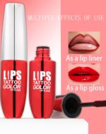 Peel Off Lip Tint Stain,Peel Off Lip Liner Stain Tattoo Nude Pink Lipg... - Image 5