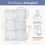 Toddlekind Playmat - Premium Foam Playmat 4 x 6 ft 6 Tile Further Thic... - Image 6