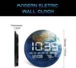 Digital Desk Clock with Massive LED Show, Earth Fashionable Date Temperatu... - Image 3