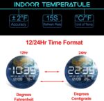 Digital Desk Clock with Massive LED Show, Earth Fashionable Date Temperatu... - Image 6