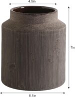 Farmhouse Vase for Dwelling Decor, Classic Rustic Terracotta Flower Vase S... - Image 3