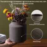 Farmhouse Vase for Dwelling Decor, Classic Rustic Terracotta Flower Vase S... - Image 4