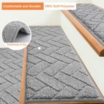 BEQHAUSE Stair Treads Non Slip Stair Runners Step Carpet Mat for Woode... - Image 4