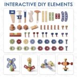 ROBOTIME Children Software Bench, Picket Software Workbench for Toddler, Software Benc... - Image 6